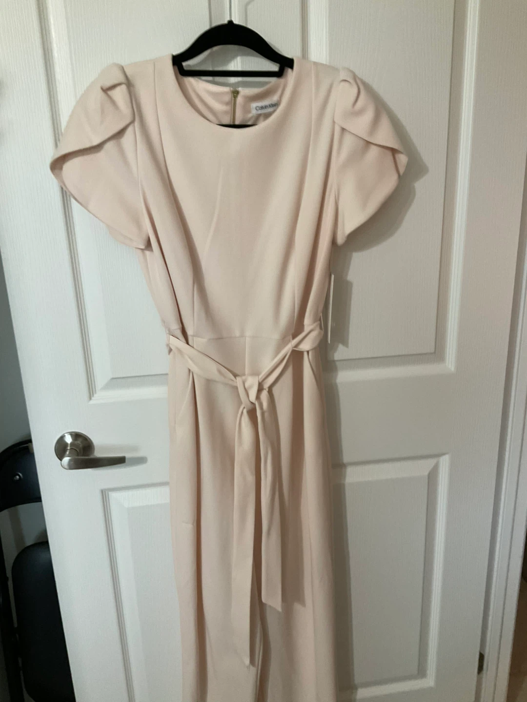 Calvin Klein Women's Jumpsuit - Blush Pink, Size 12 - photo 4