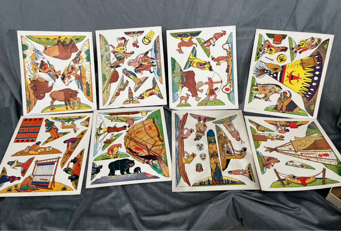 Vintage Cowboy & “Indians” cardboard cutouts - photo 3
