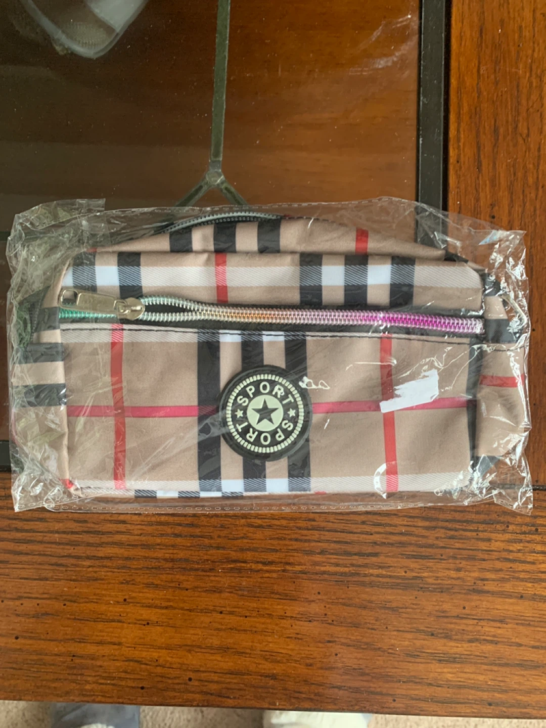 Sport Fanny Pack Bag - Plaid Pattern