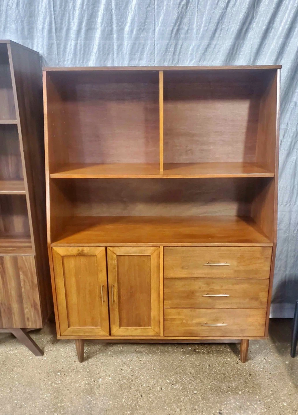 New Mid Century Modern Highboy Storage Display Buffet - photo 2