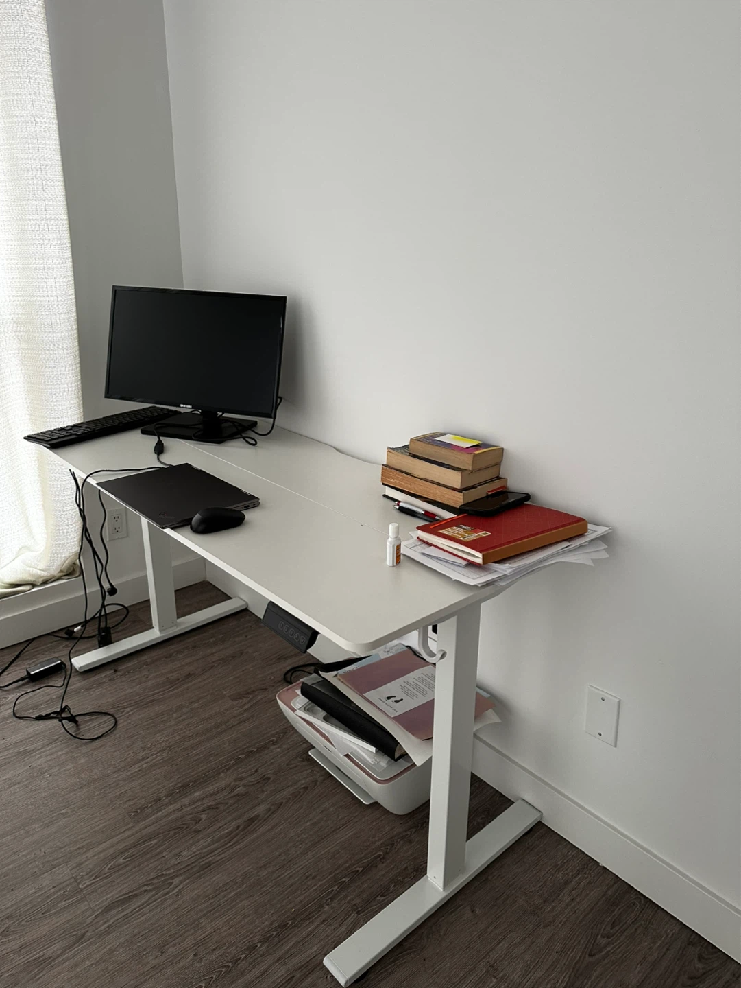 White Standing Desk