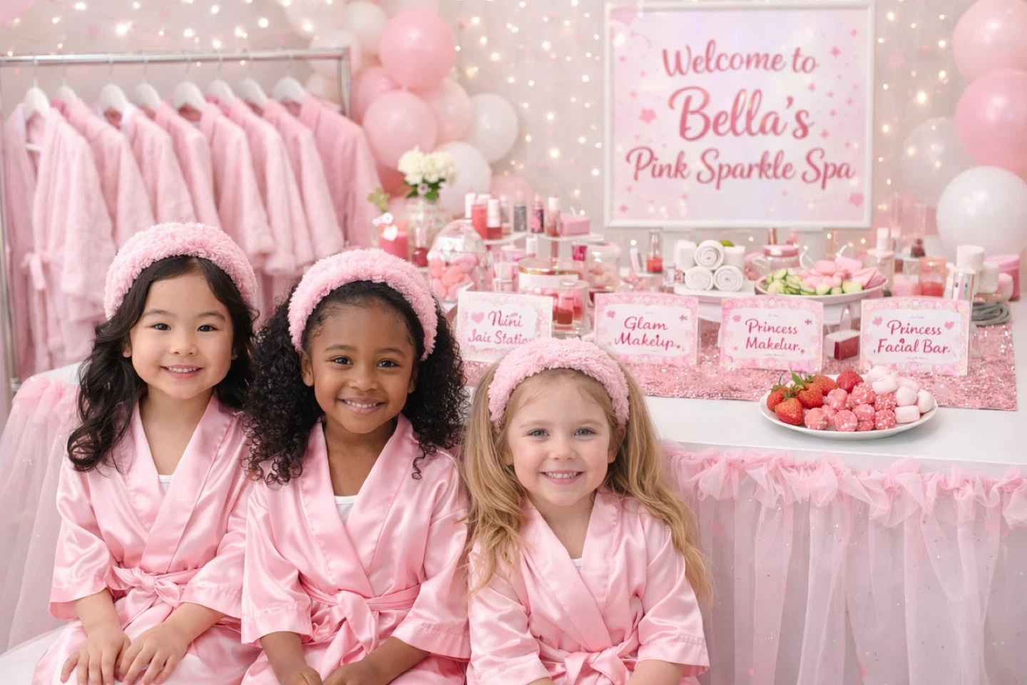 Bella's Pink Sparkle Spa Party Decorations - photo 4