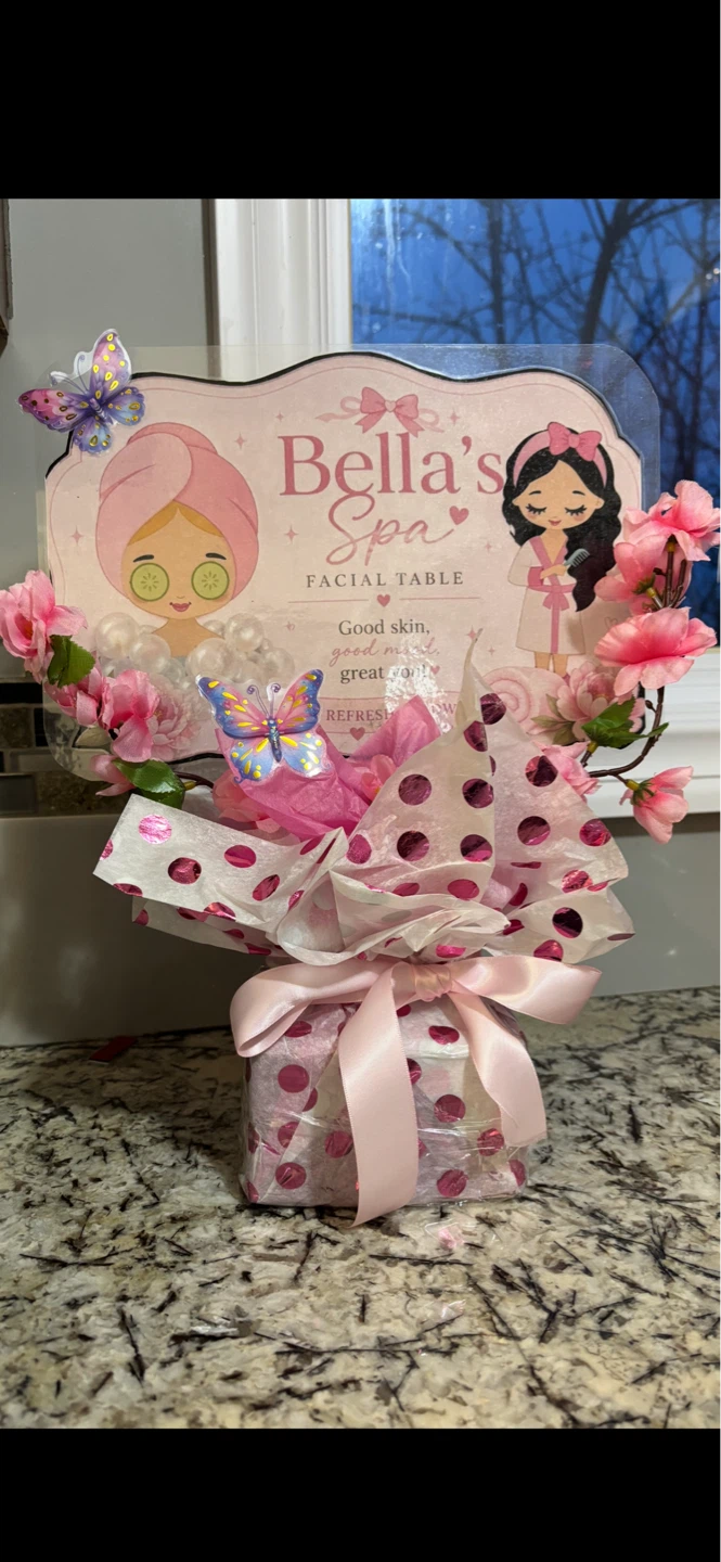 Bella's Pink Sparkle Spa Party Decorations