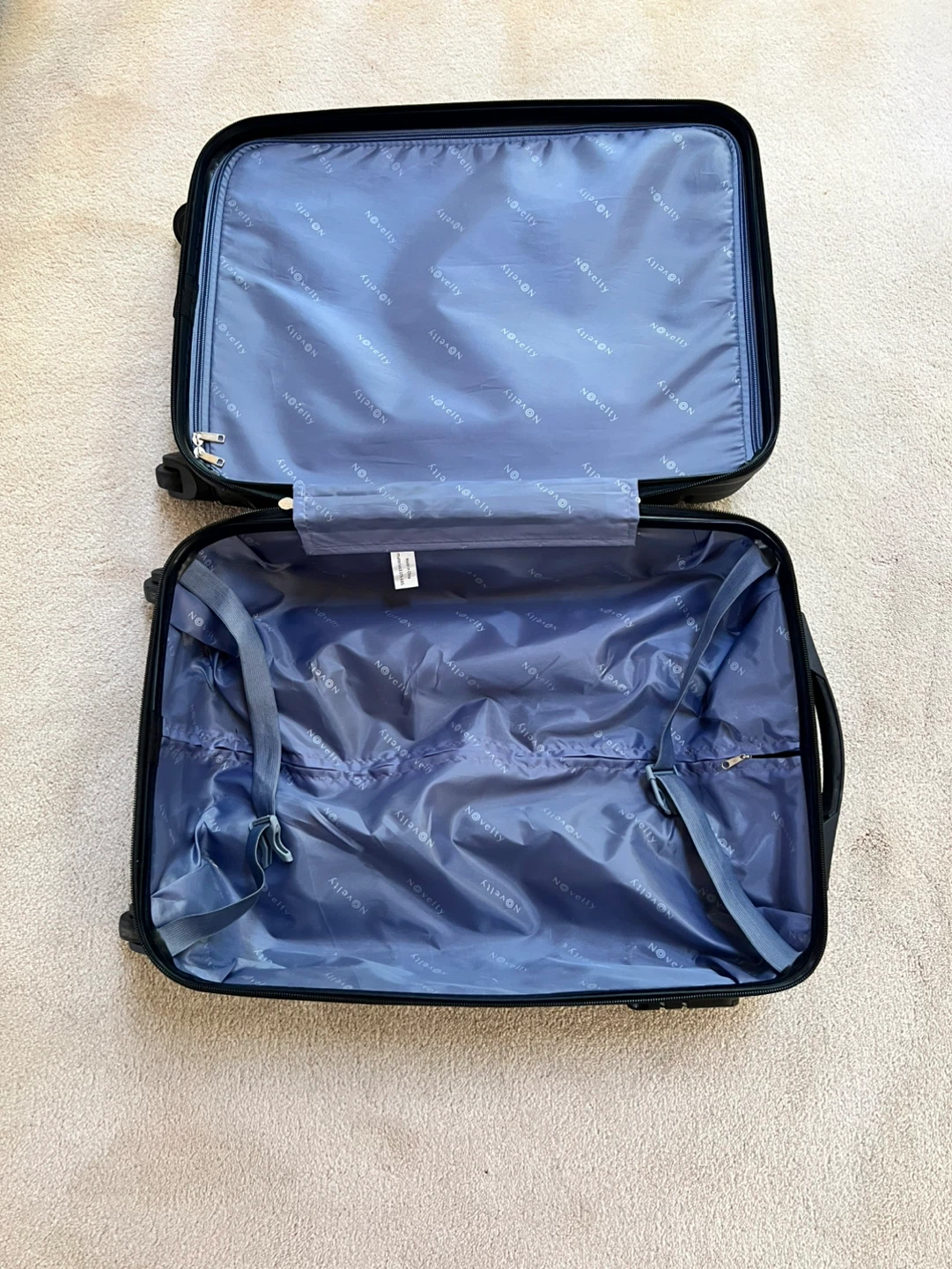 NOVELTY Black Carry-On Luggage, 19”x14”x9” - photo 3