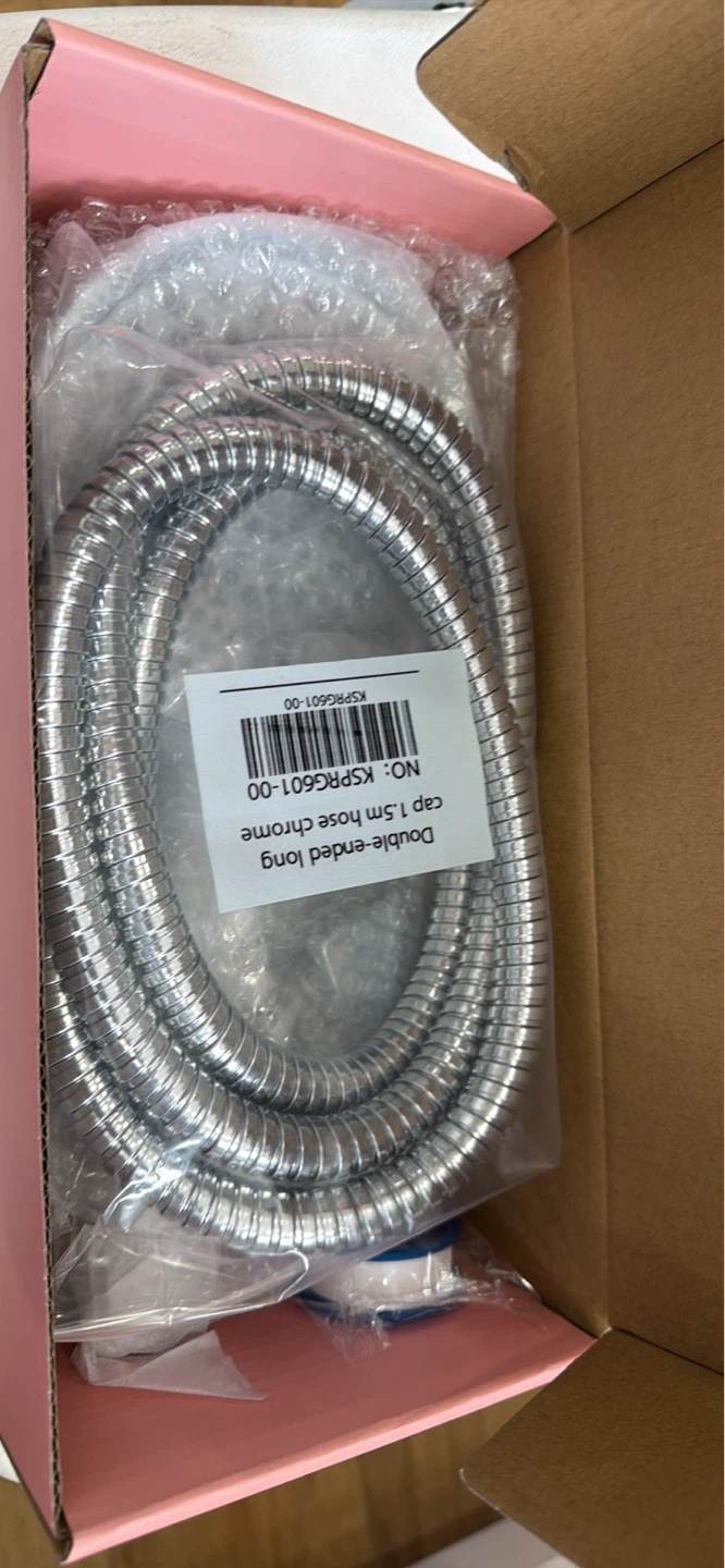 Cobbe Double-Ended Long Cap 1.5m Hose Chrome - photo 2