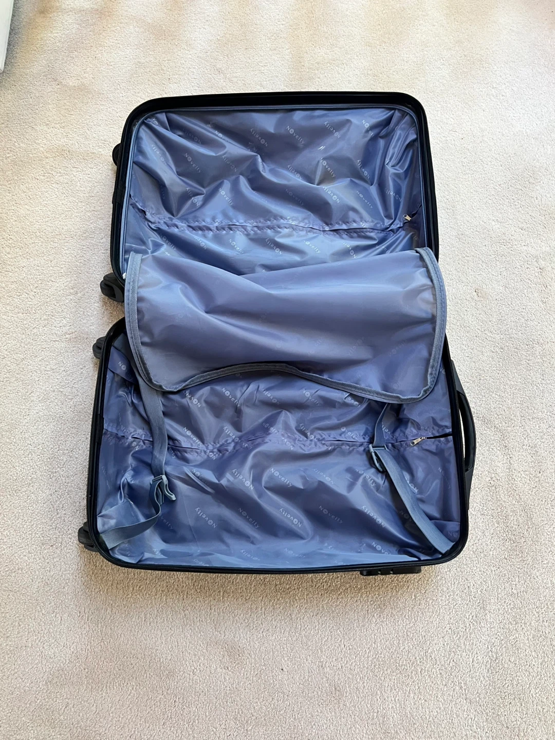 NOVELTY Black Carry-On Luggage, 19”x14”x9” - photo 4