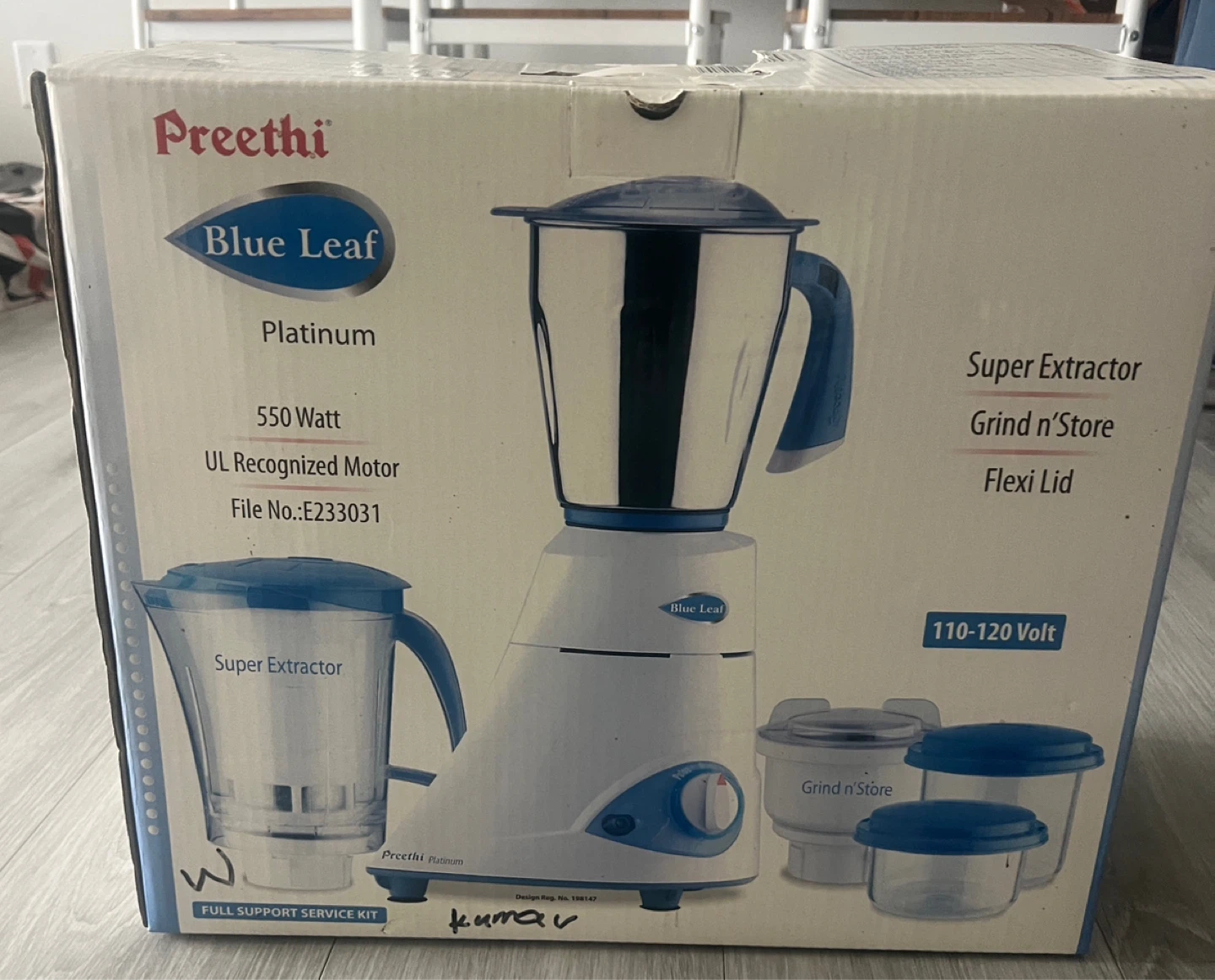 Preethi Blue Leaf Platinum Mixer Grinder