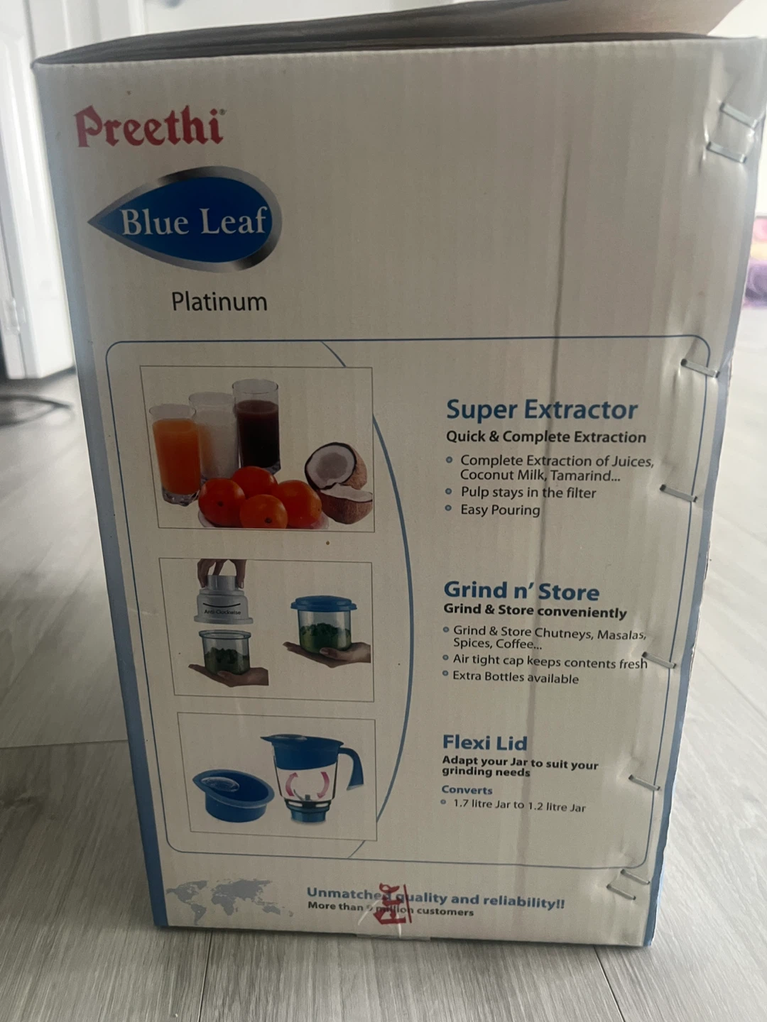 Preethi Blue Leaf Platinum Mixer Grinder - photo 3