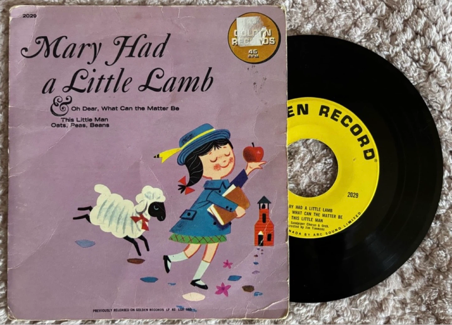 🌱Golden Record "Mary Had a Little Lamb" 45 RPM