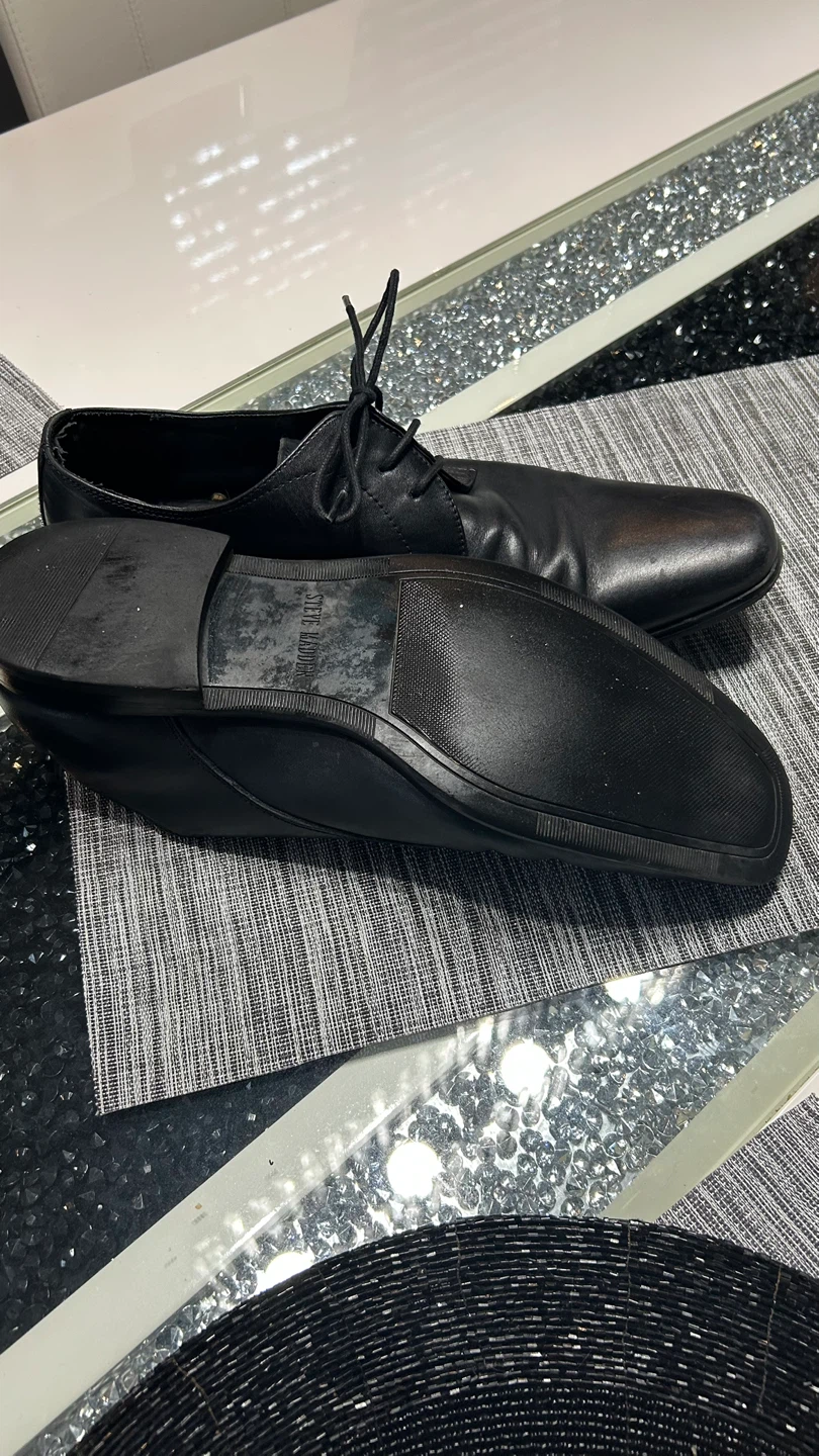Steve Madden Black Leather Dress Shoes - Men's Size 9.5 - photo 3
