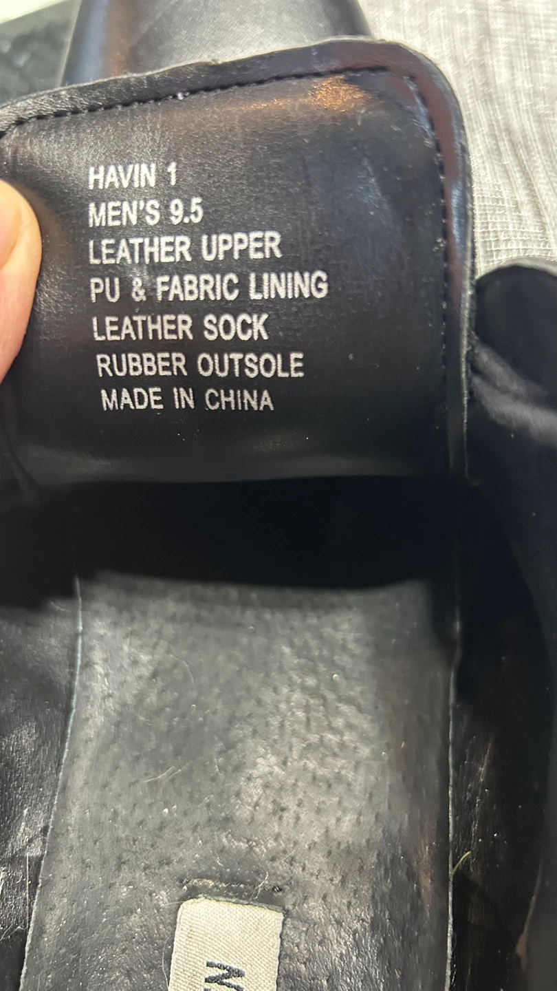 Steve Madden Black Leather Dress Shoes - Men's Size 9.5 - photo 5