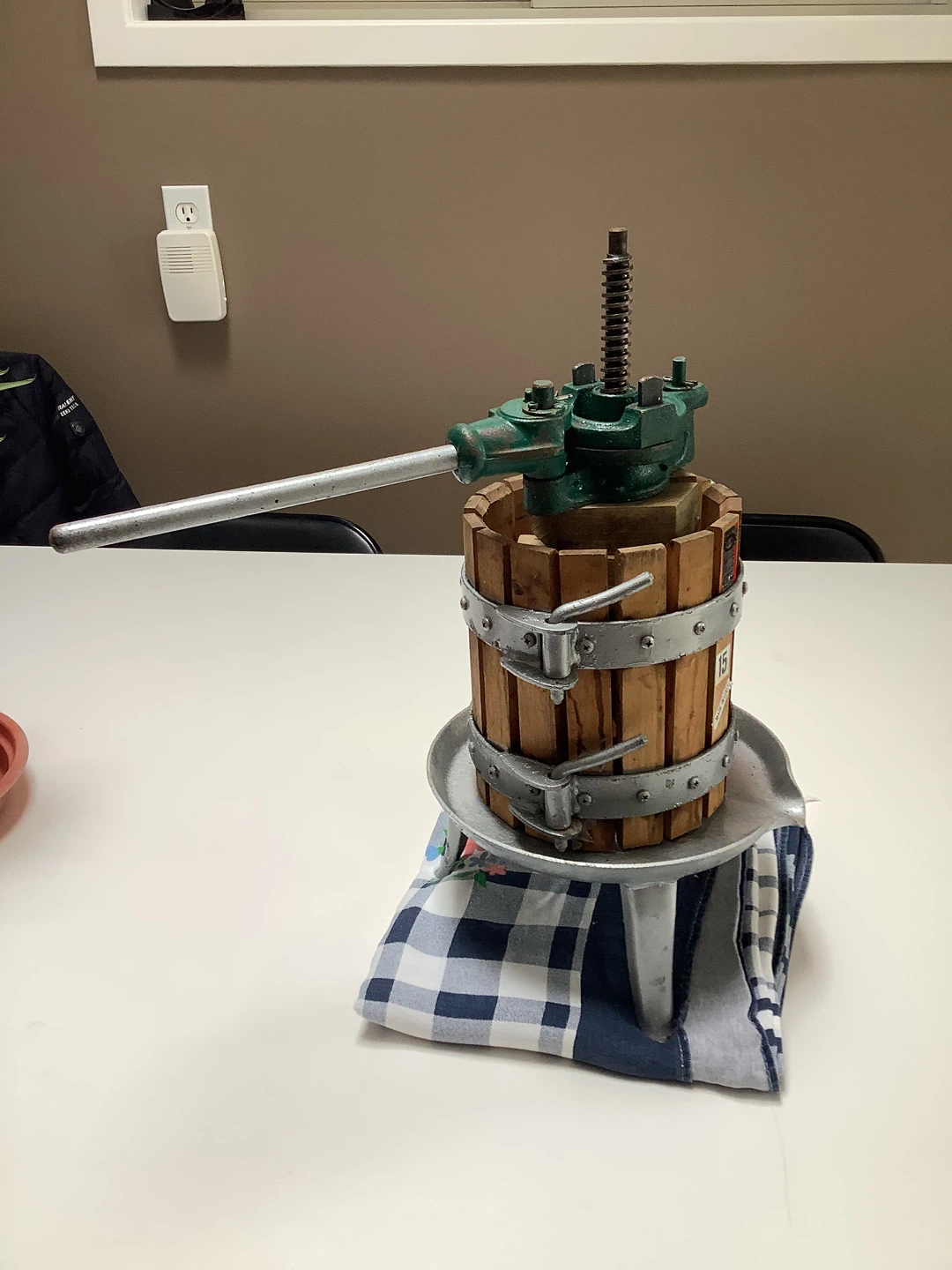 Vintage Wooden Fruit Press Juicer