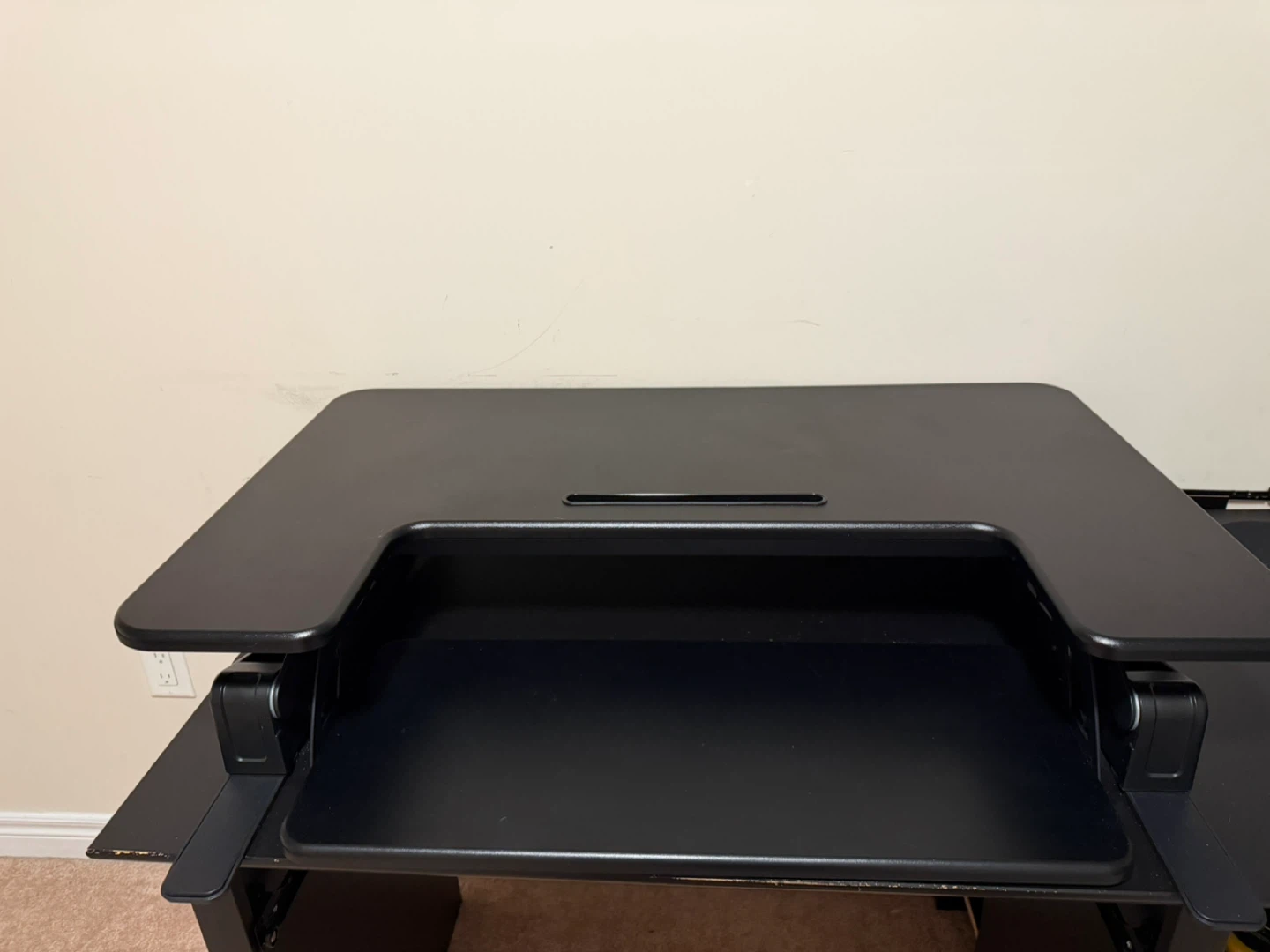 VIVO Height Adjustable Standing Desk Converter - Black