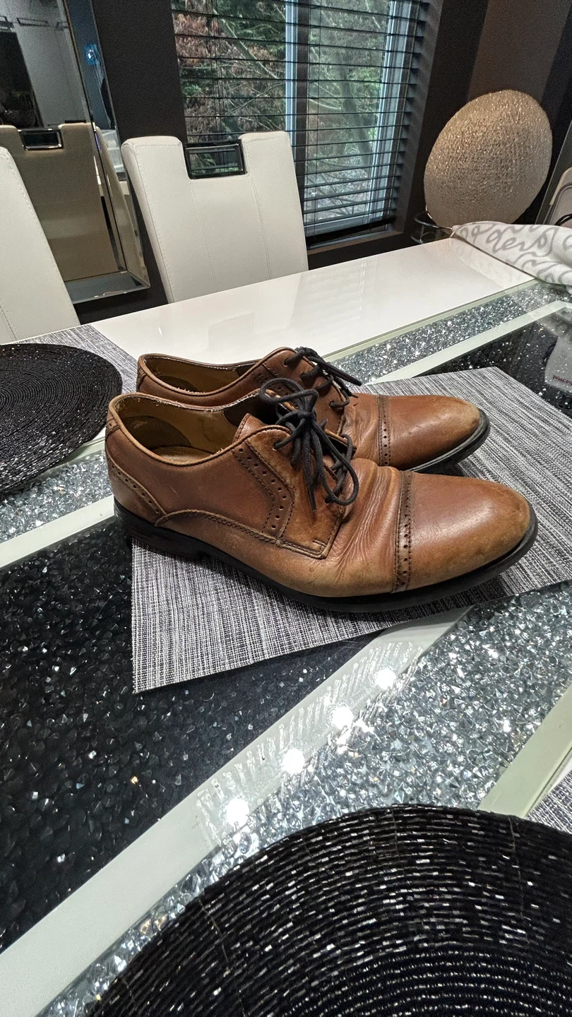 Dockers Brown Leather Oxford Dress Shoes - photo 3