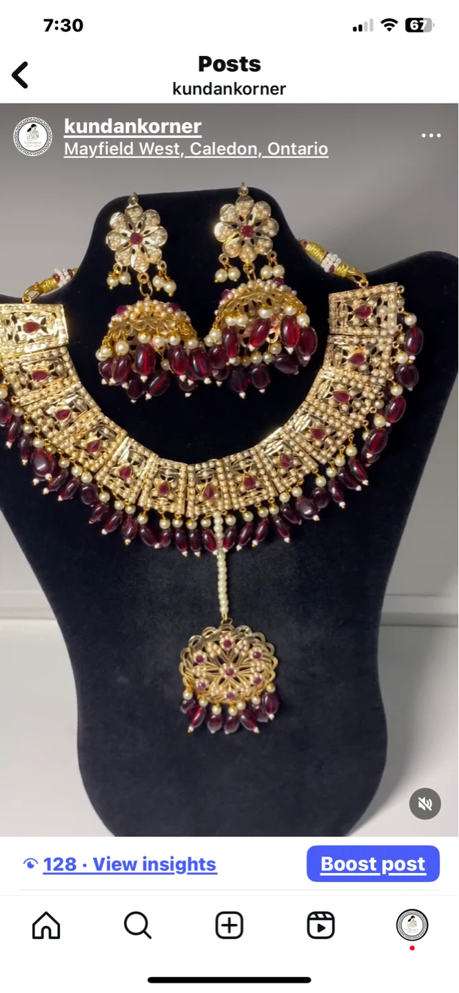 Gold Plated Traditional Jewellery Set - photo 5