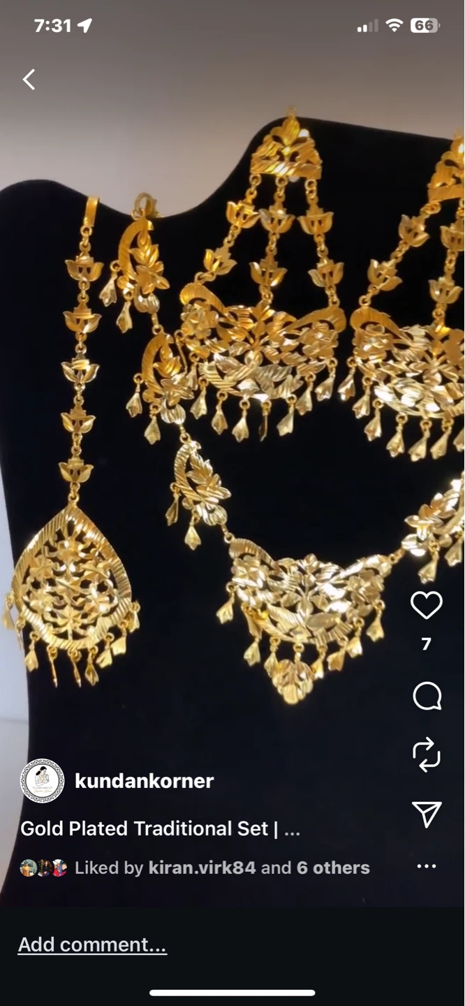 Gold Plated Traditional Jewellery Set - photo 4