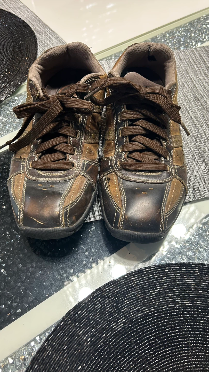 Skechers Brown Leather Casual Shoes