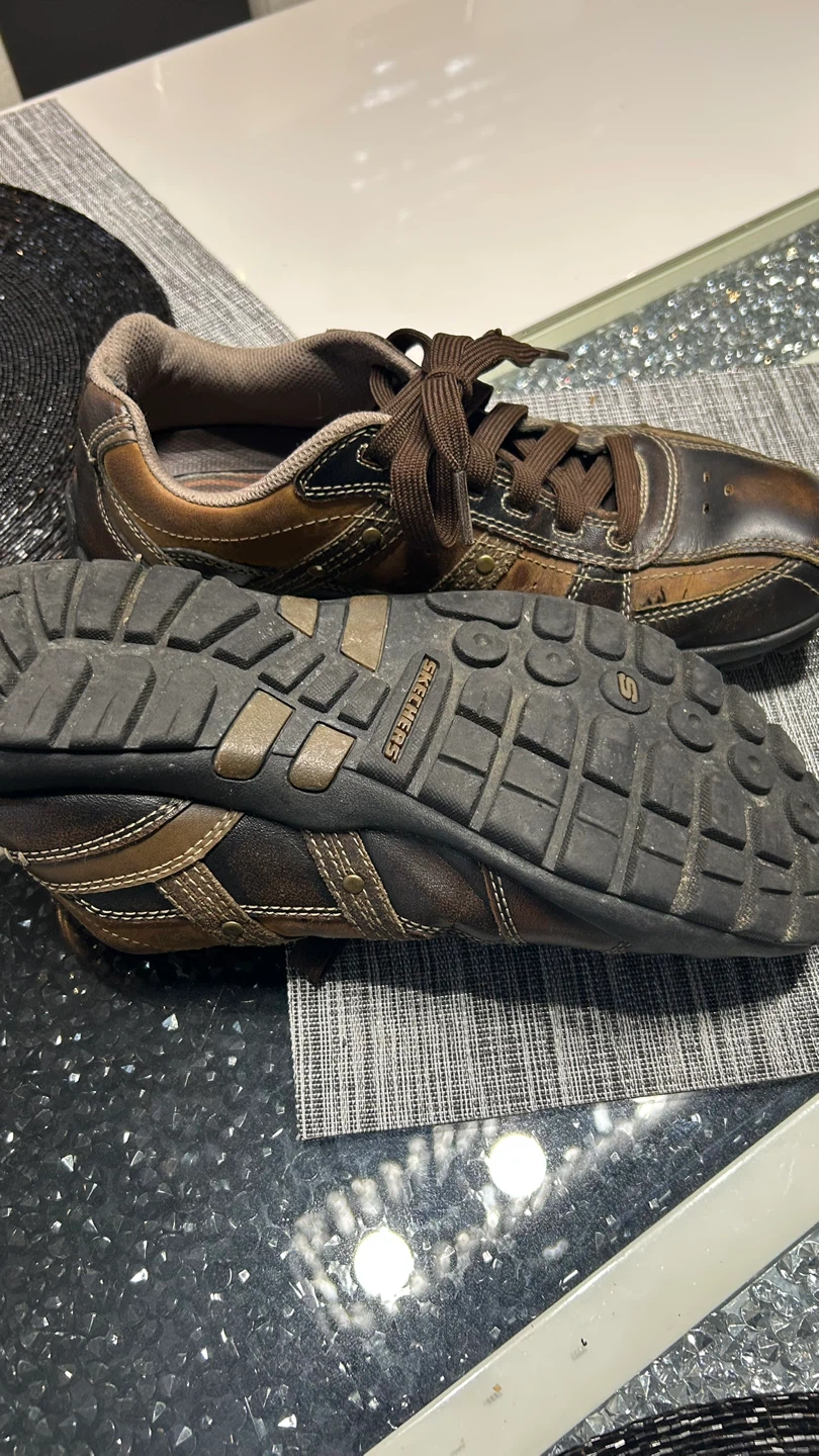 Skechers Brown Leather Casual Shoes - photo 4
