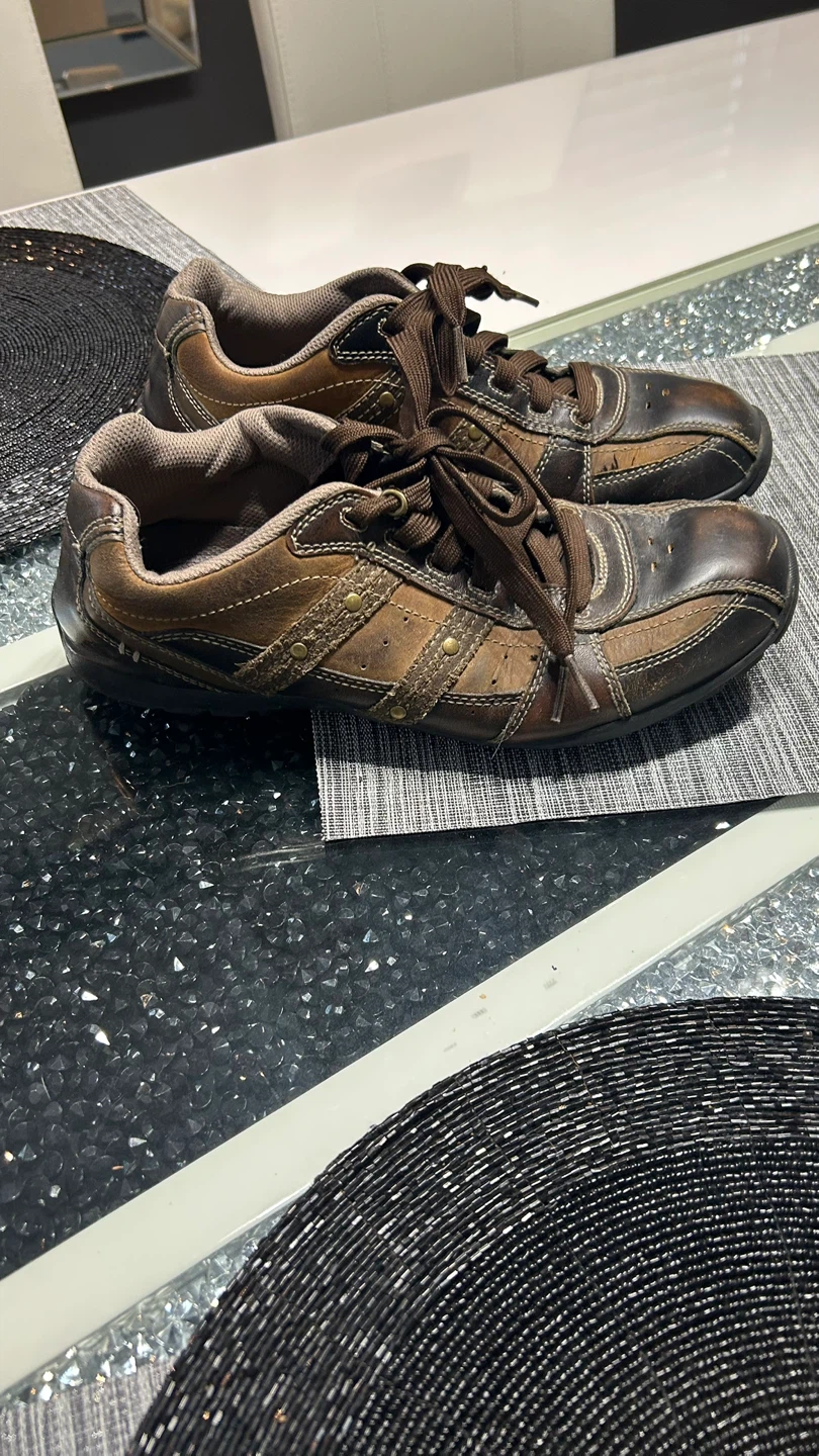 Skechers Brown Leather Casual Shoes - photo 3