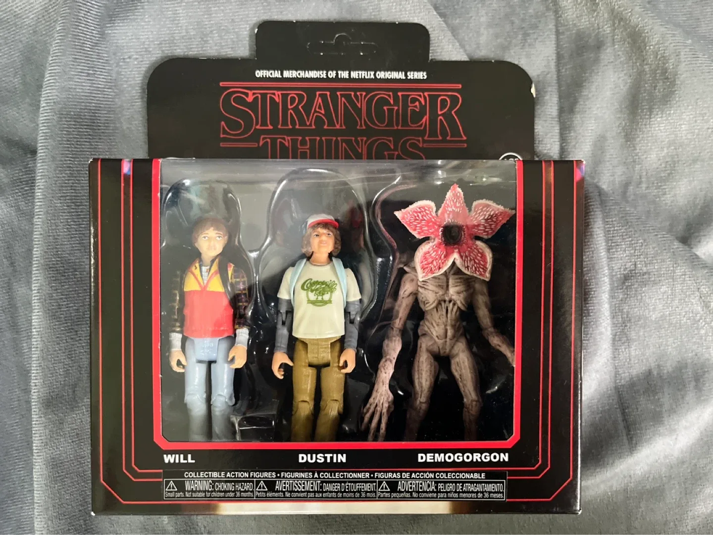 New in box Stranger Things Funko action figures 3-pack