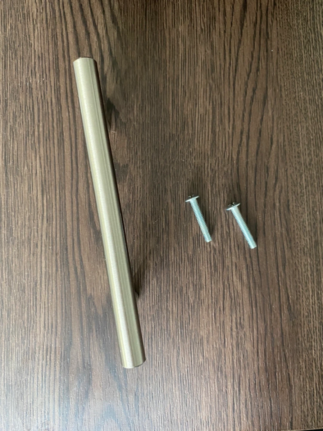 Brushed Nickel Cabinet Drawer Handle with Screws - photo 2