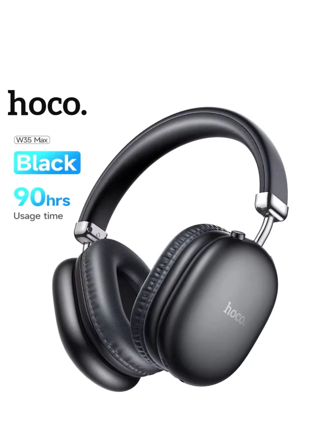 Hoco W35 Max Wireless Headphones - Black - photo 3
