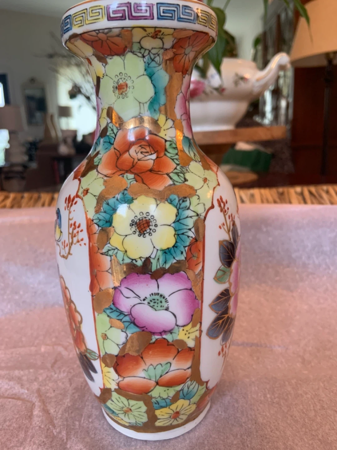 Decorative Chinese Porcelain Vase with Floral and Bird Design - photo 5