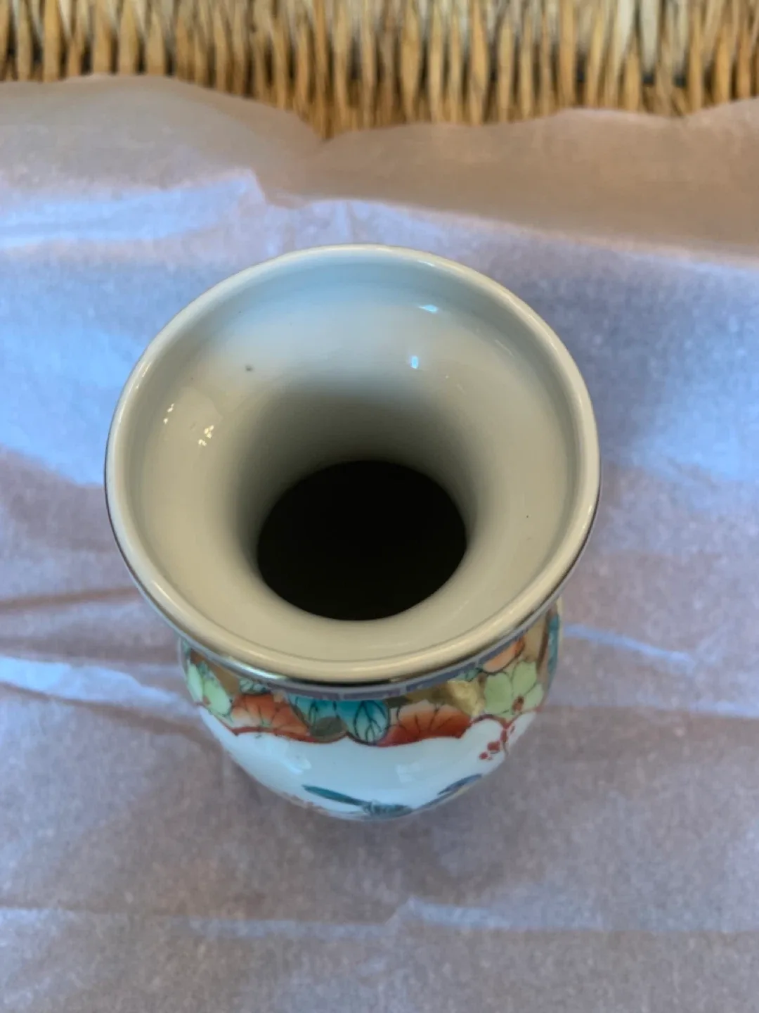 Decorative Chinese Porcelain Vase with Floral and Bird Design - photo 3