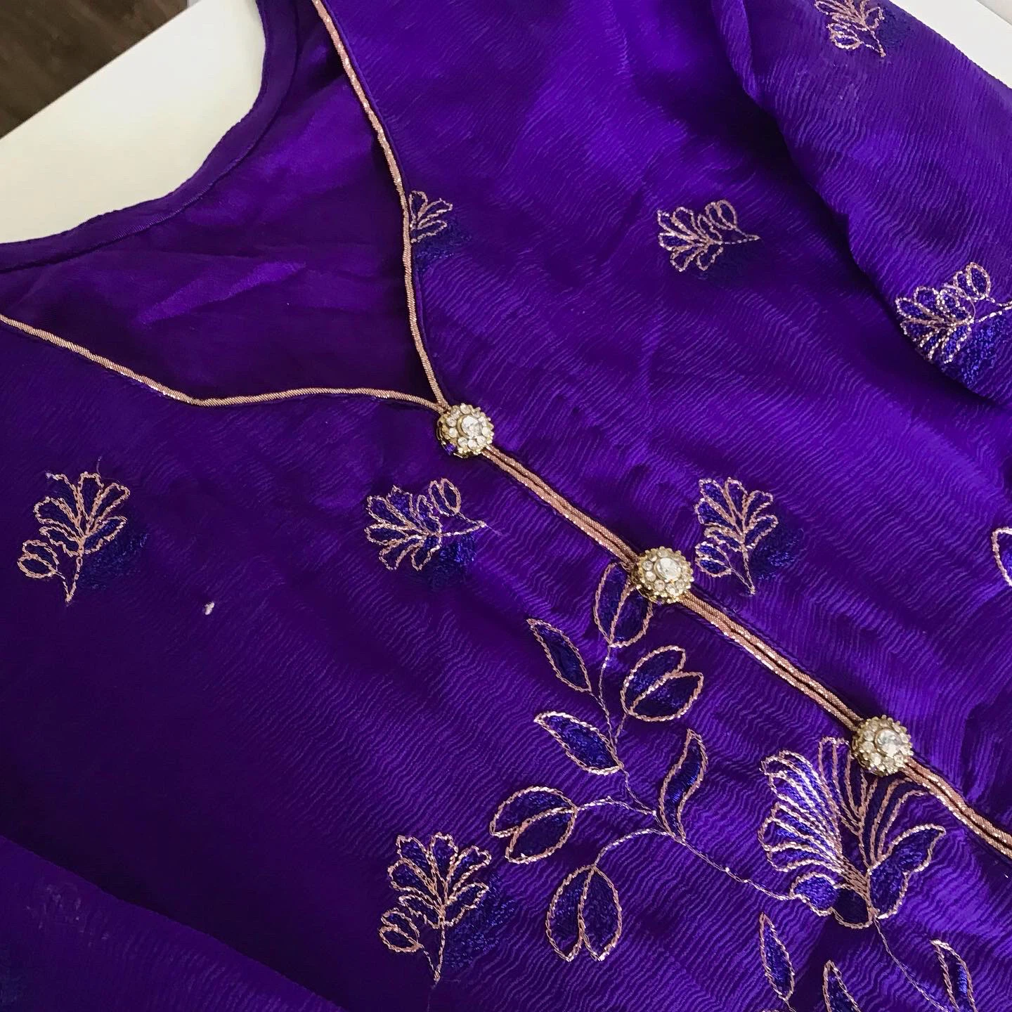 Chiffon embroidered 2pc new - photo 2