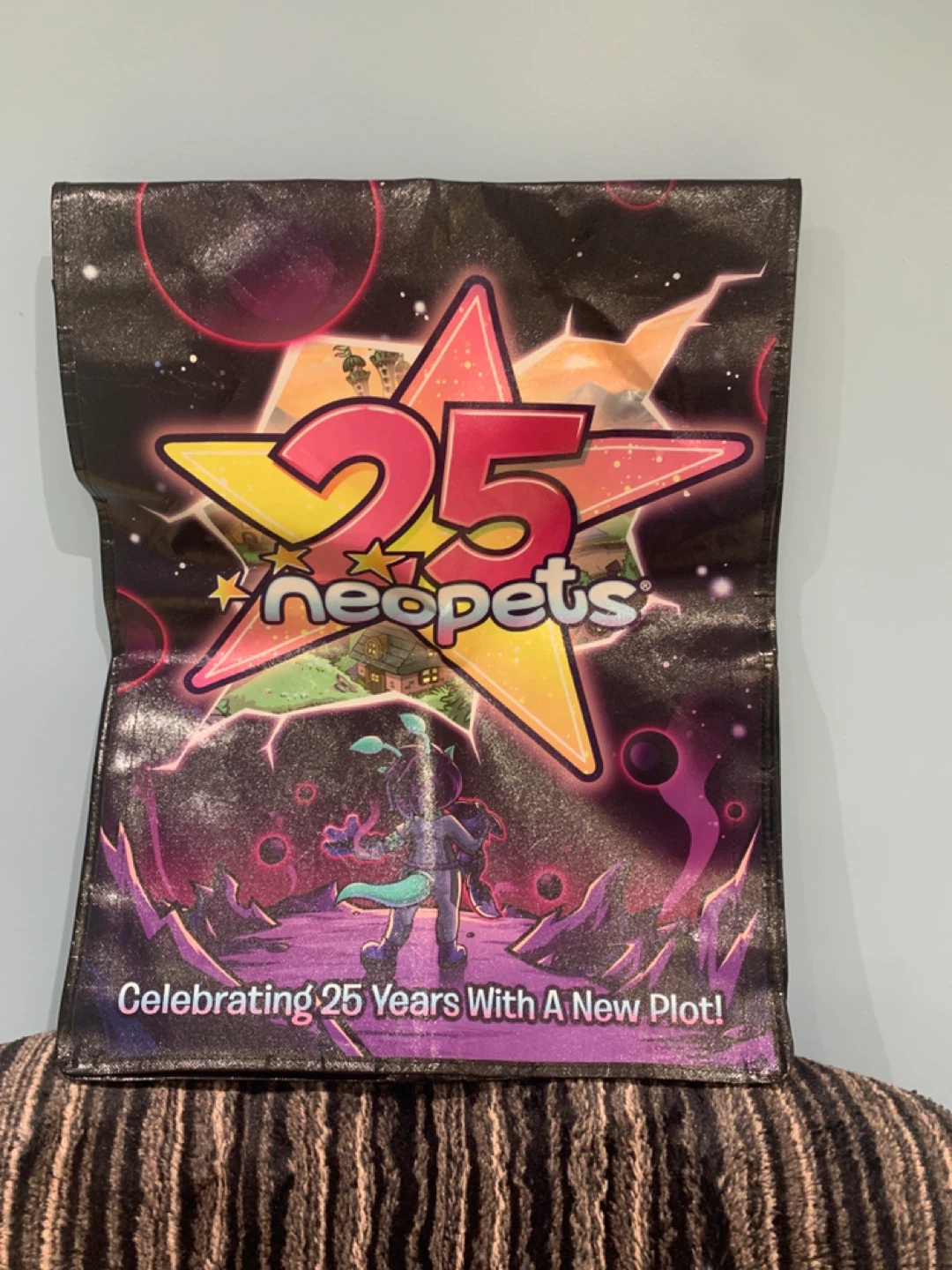 Neopets 25th Anniversary Tote Bag 19 x 22 inches