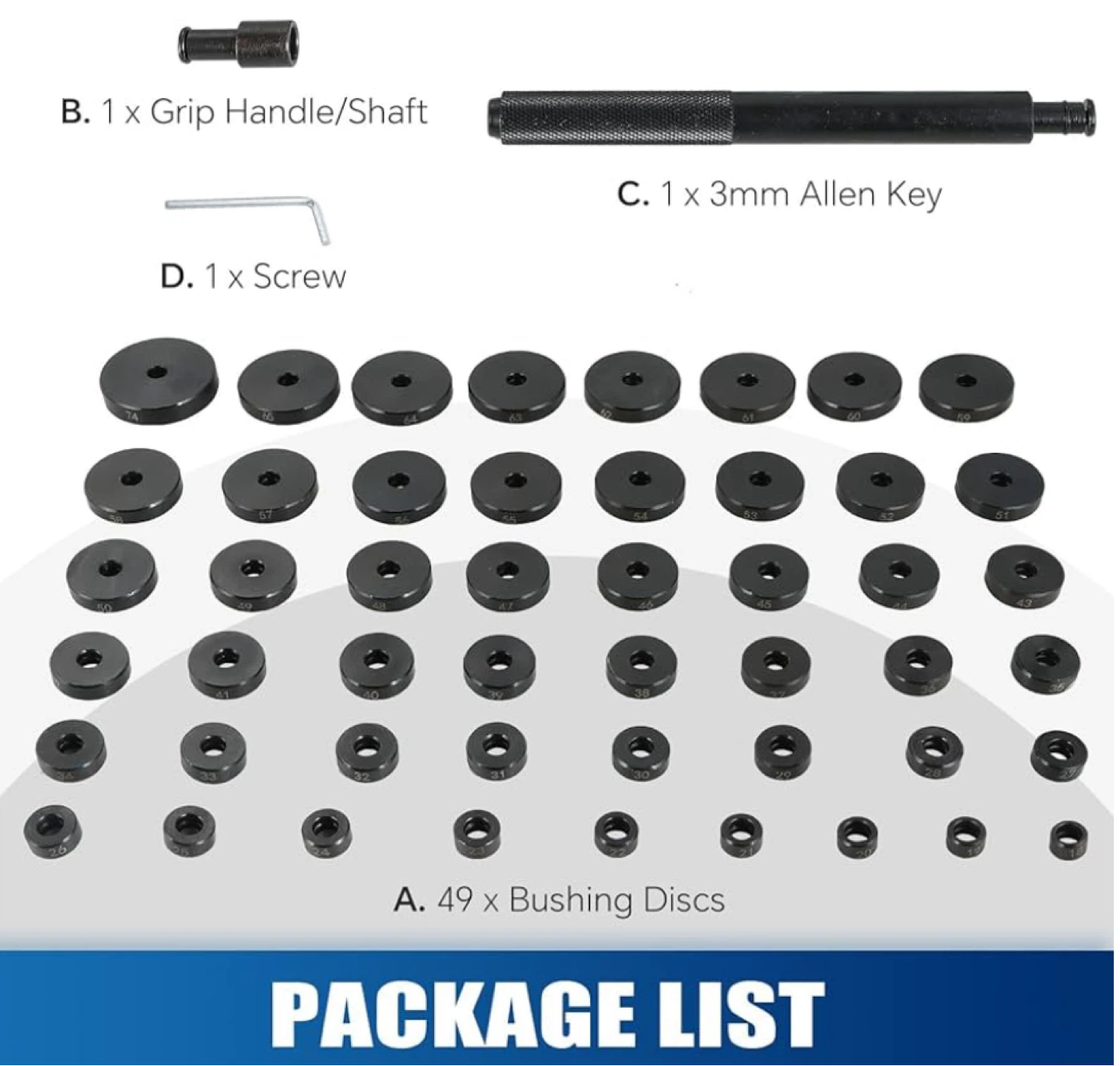 Bush Bearing and Seal Driver Set 52pc - photo 2
