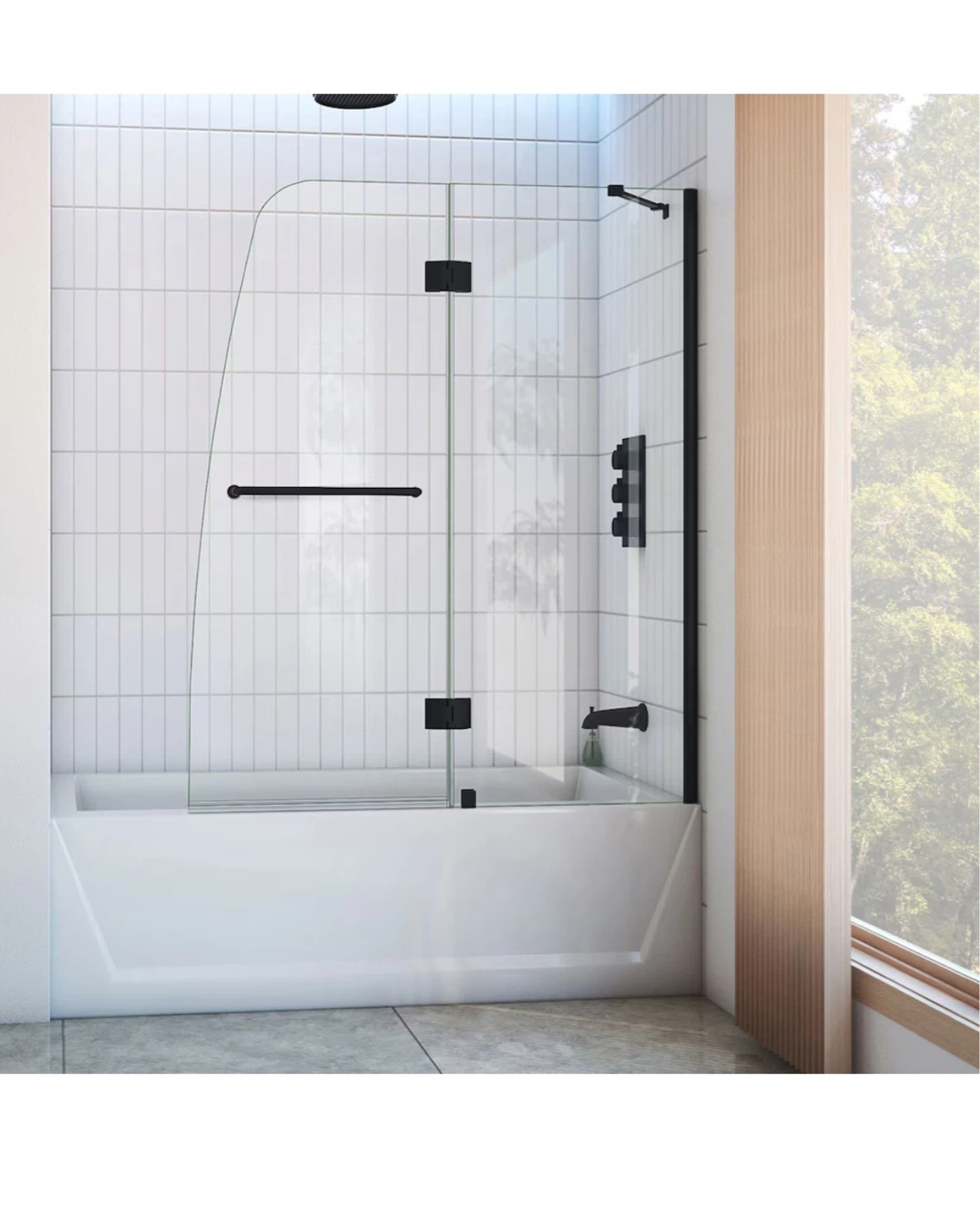 DreamLine Aqua 48 in. W x 58 in. H Frameless Pivot shower Door - photo 3