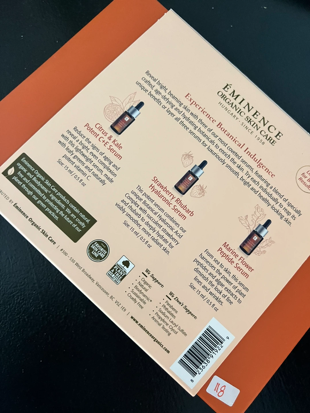 Eminence Organic Skin Care Essential Serum Trio Gift Set - photo 2