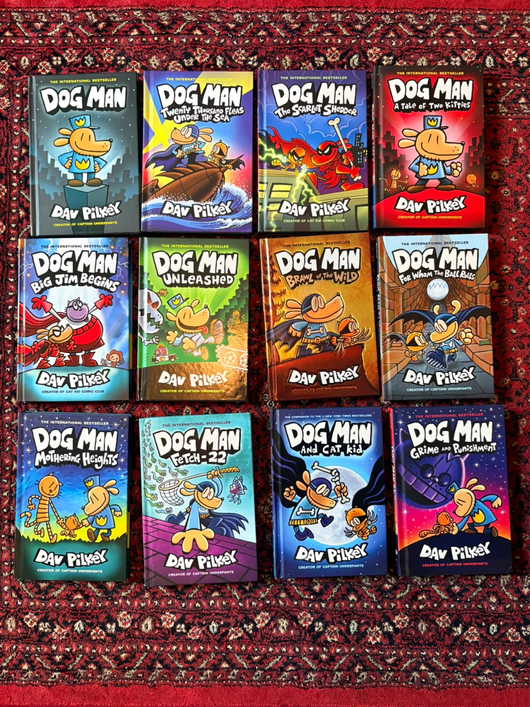 Dog Man Book Series by Dav Pilkey - 12 Books