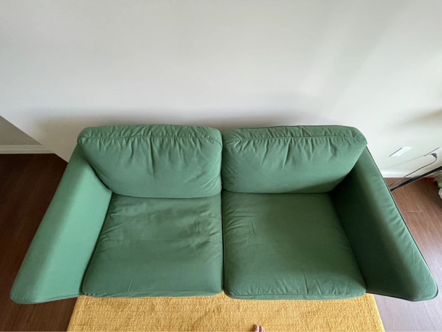 Green Two-Seater Sofa - photo 4