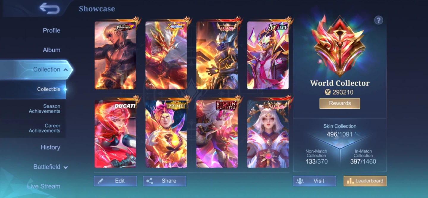 Mobile Legends Account with World Collector Badge - photo 2