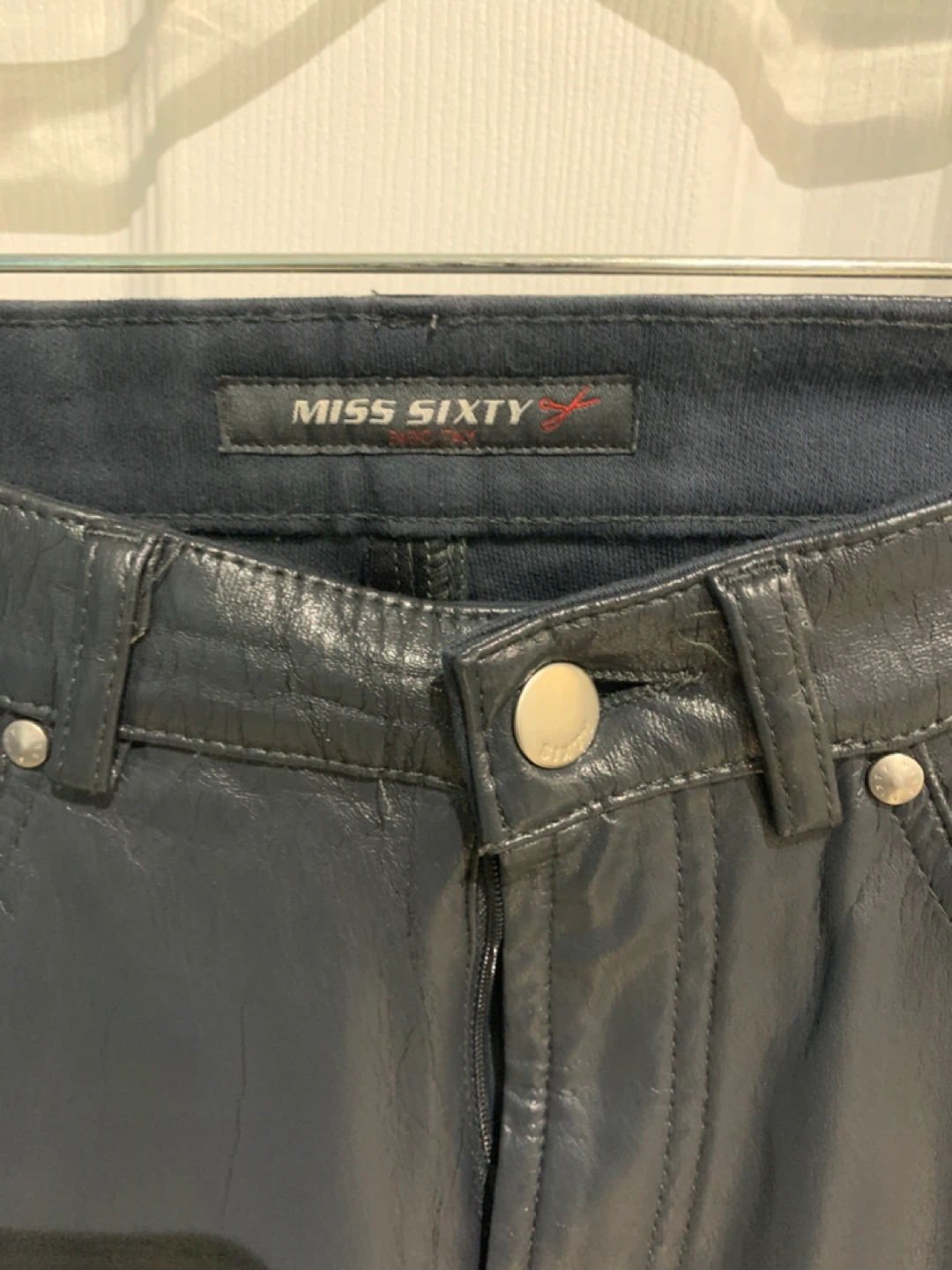 Miss Sixty Faux Leather Pants Size 28 - photo 2
