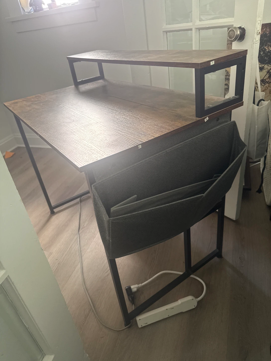 Computer Desk with Monitor Shelf - photo 3