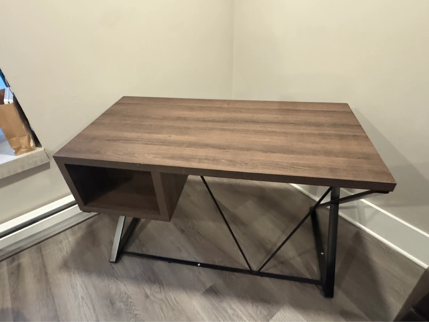Wooden Desk with Two Drawers - photo 2