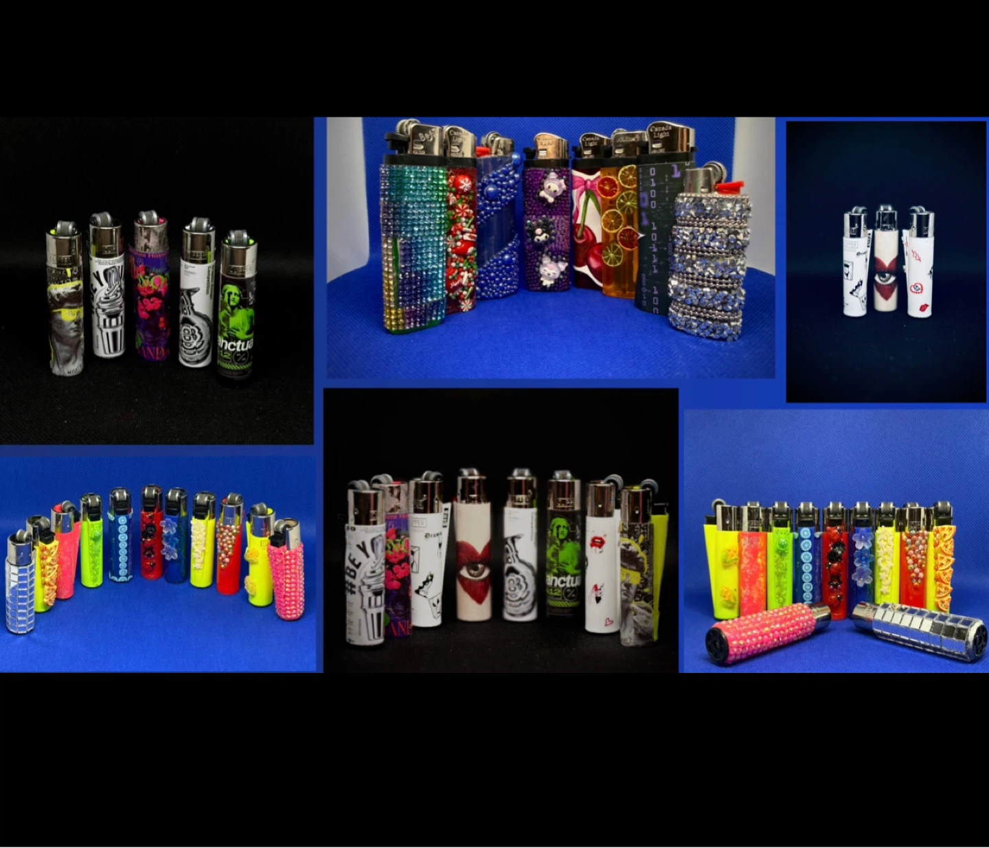 Assorted Decorative Clipper Lighters (disposable & reusable) - photo 3