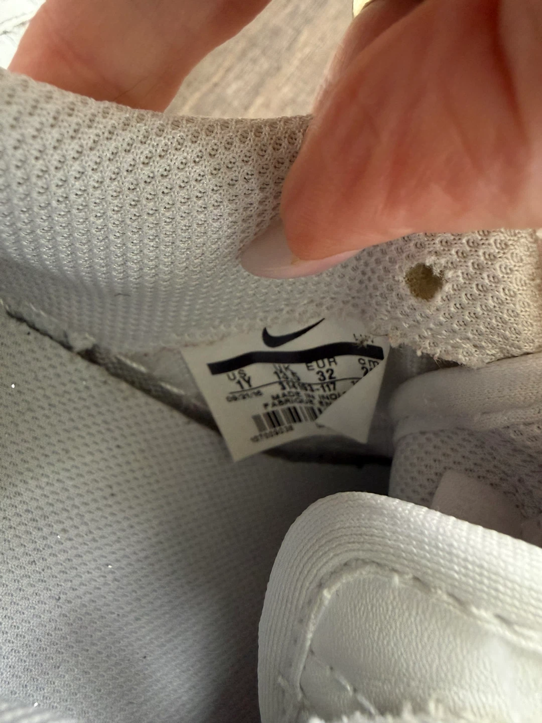 Nike Air Force 1 Youth Sneakers Size 1Y White - photo 3