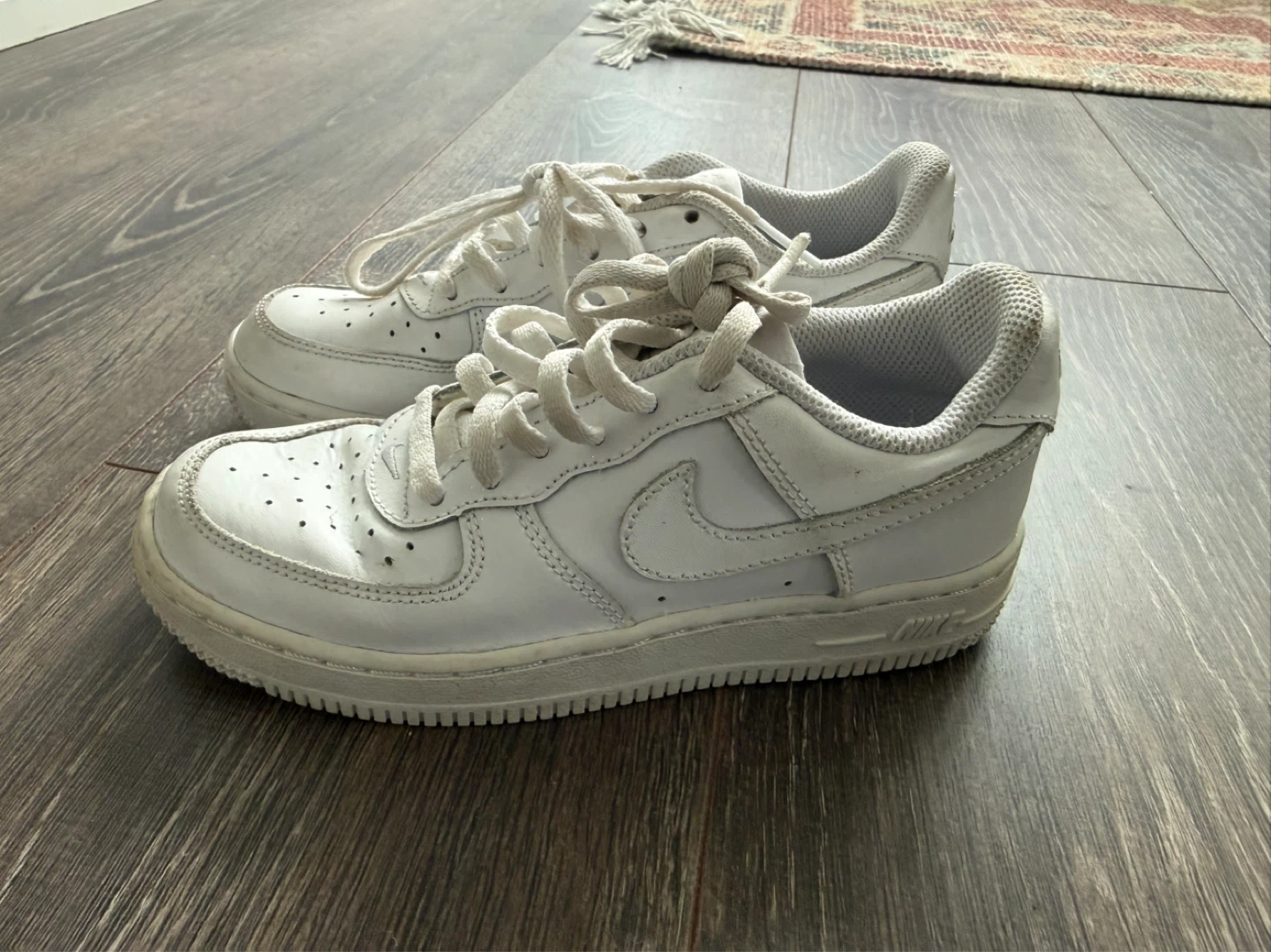Nike Air Force 1 Youth Sneakers Size 1Y White