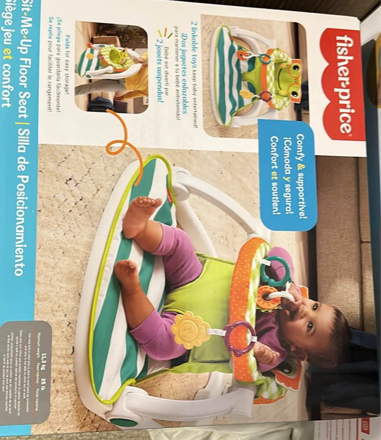 Fisher-Price Sit-Me-Up Floor Seat - Frog - photo 2