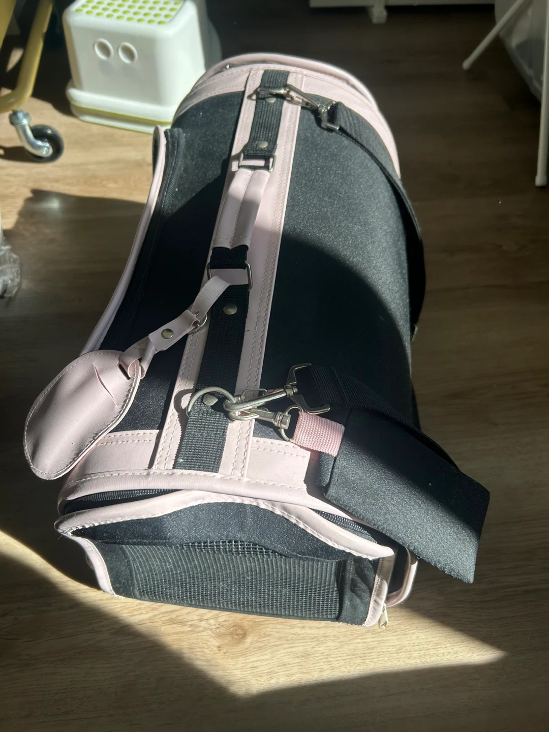 Black and Pink Pet Carrier Bag - photo 2