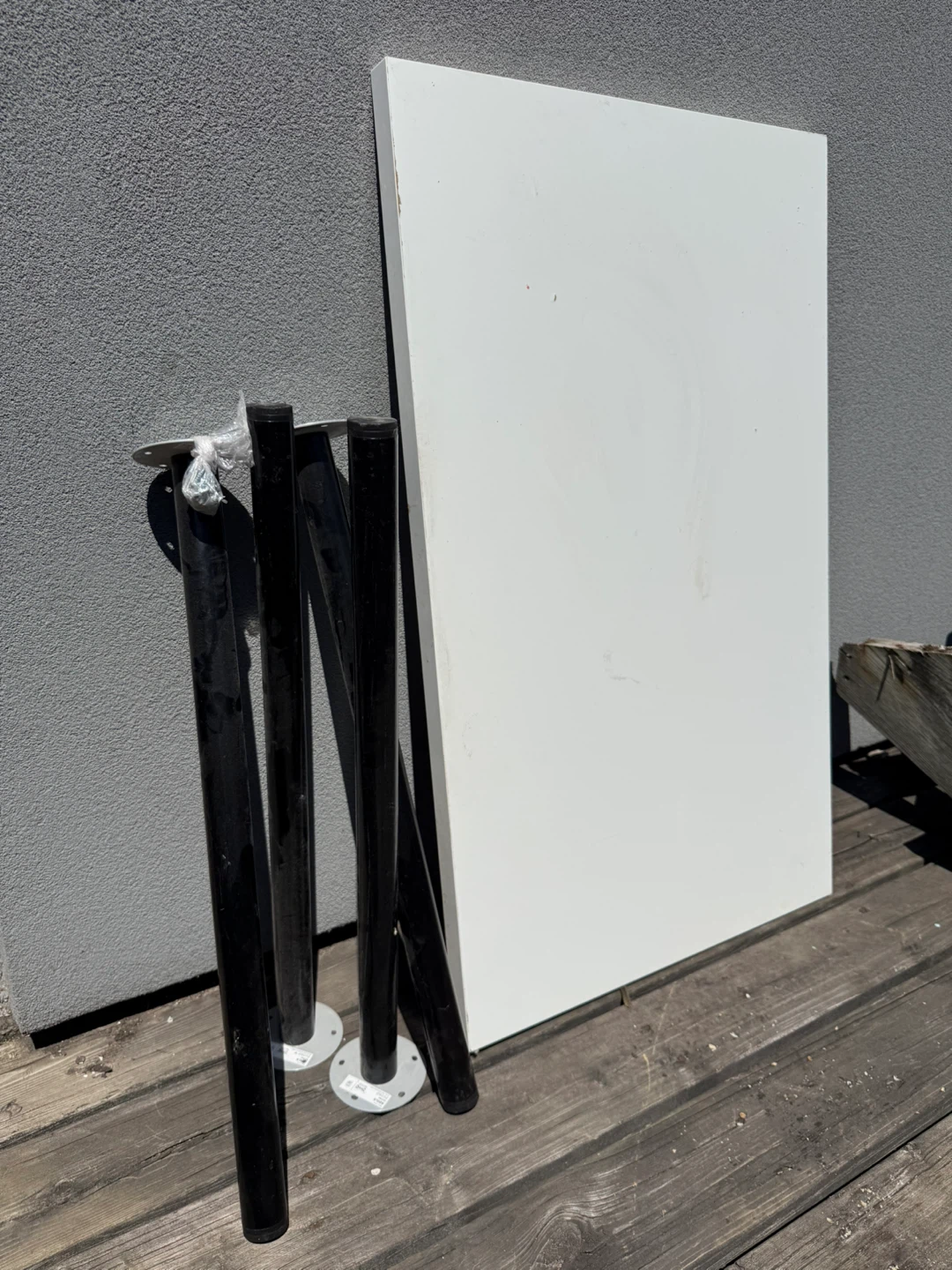 IKEA Linnmon Desk Table (white, black)