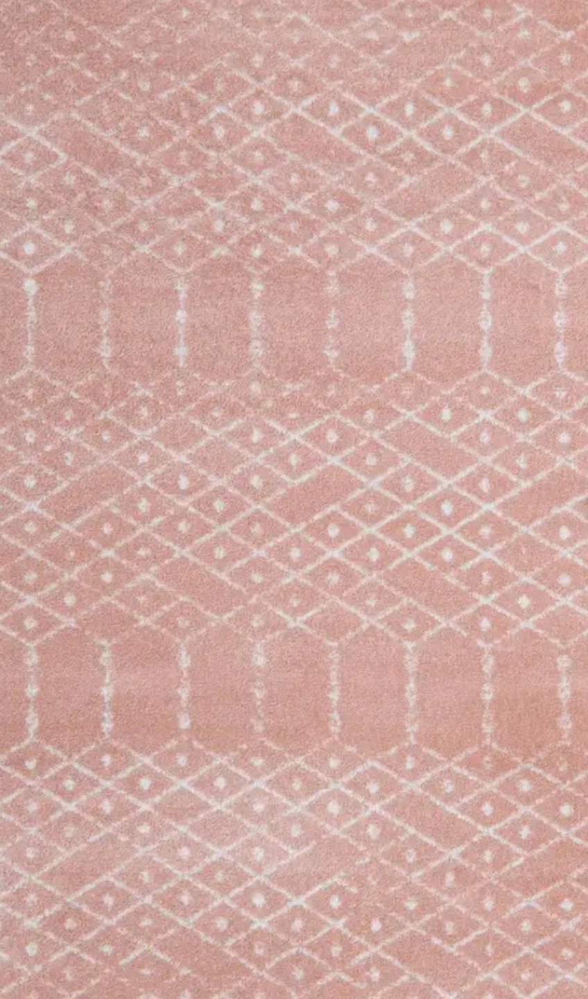 NEW!  5'3 x 8' Pink Geometric Area Rug - photo 5