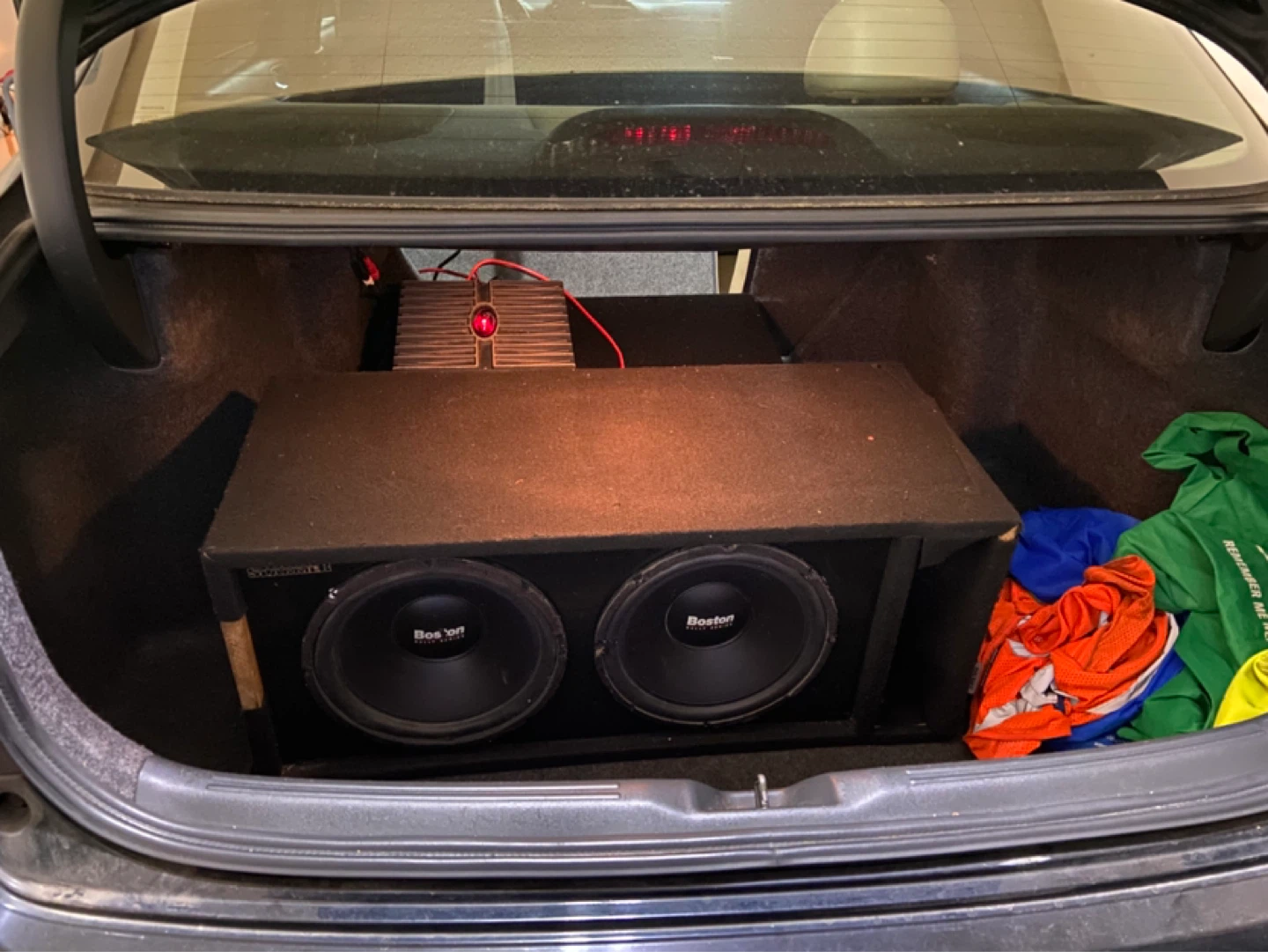 Dual 10" Boston Rally Series Subwoofers + 3800W Amp