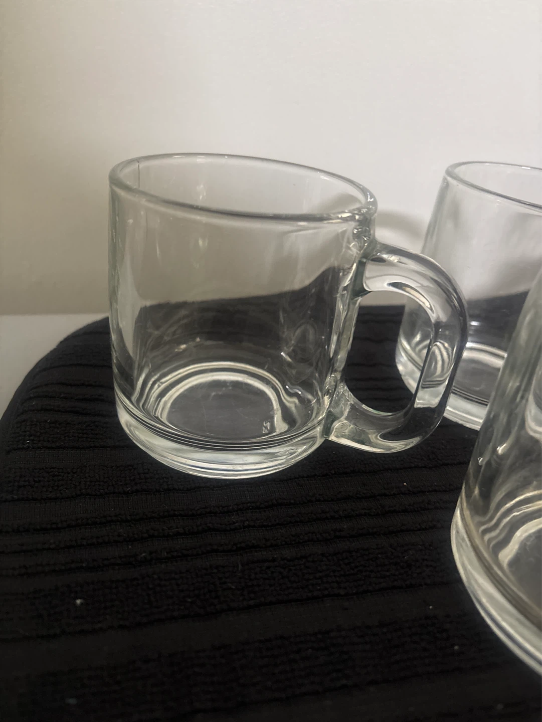 Set of 5 Clear Glass Cups/ Mugs - photo 3