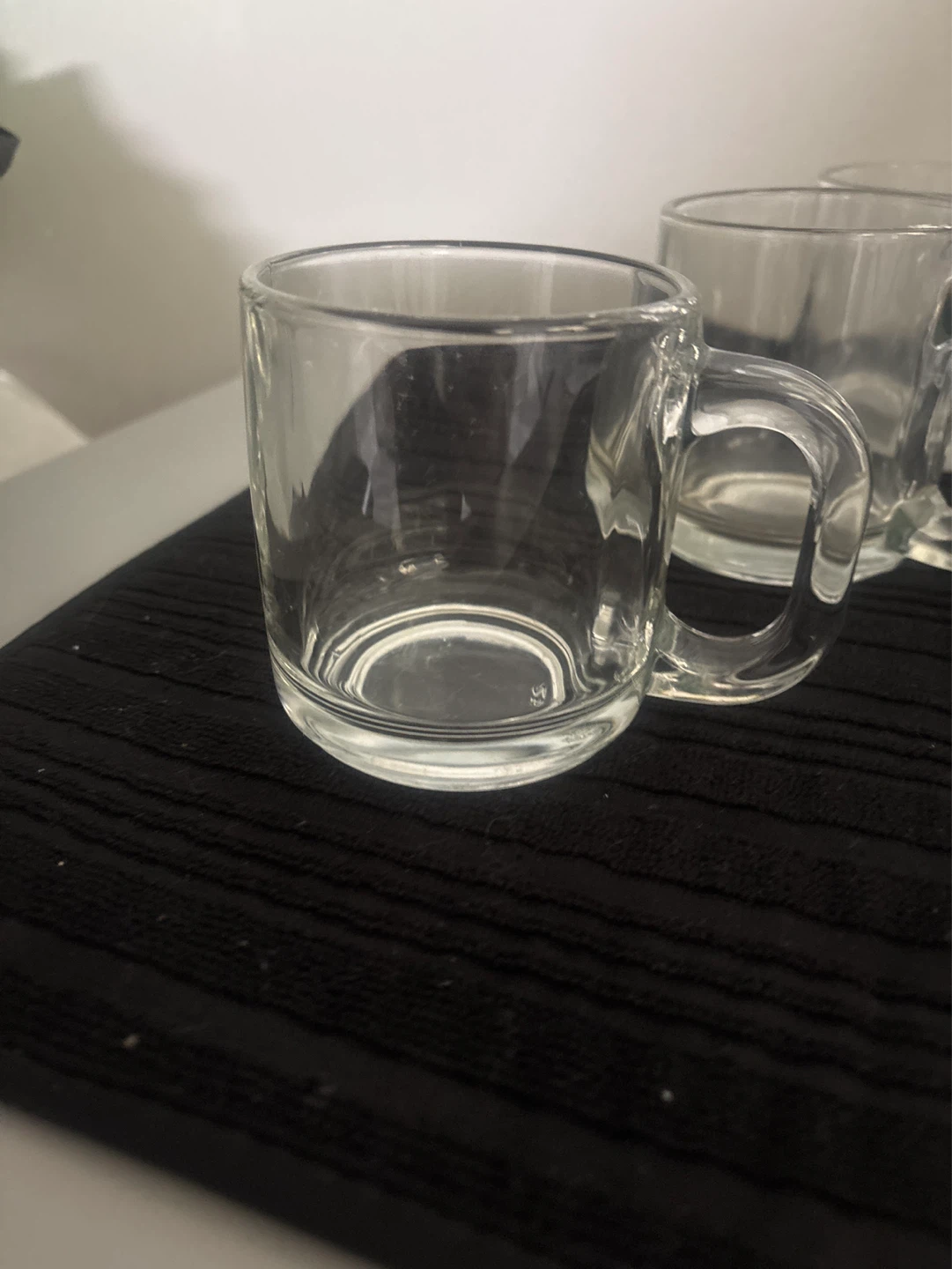 Set of 5 Clear Glass Cups/ Mugs - photo 4