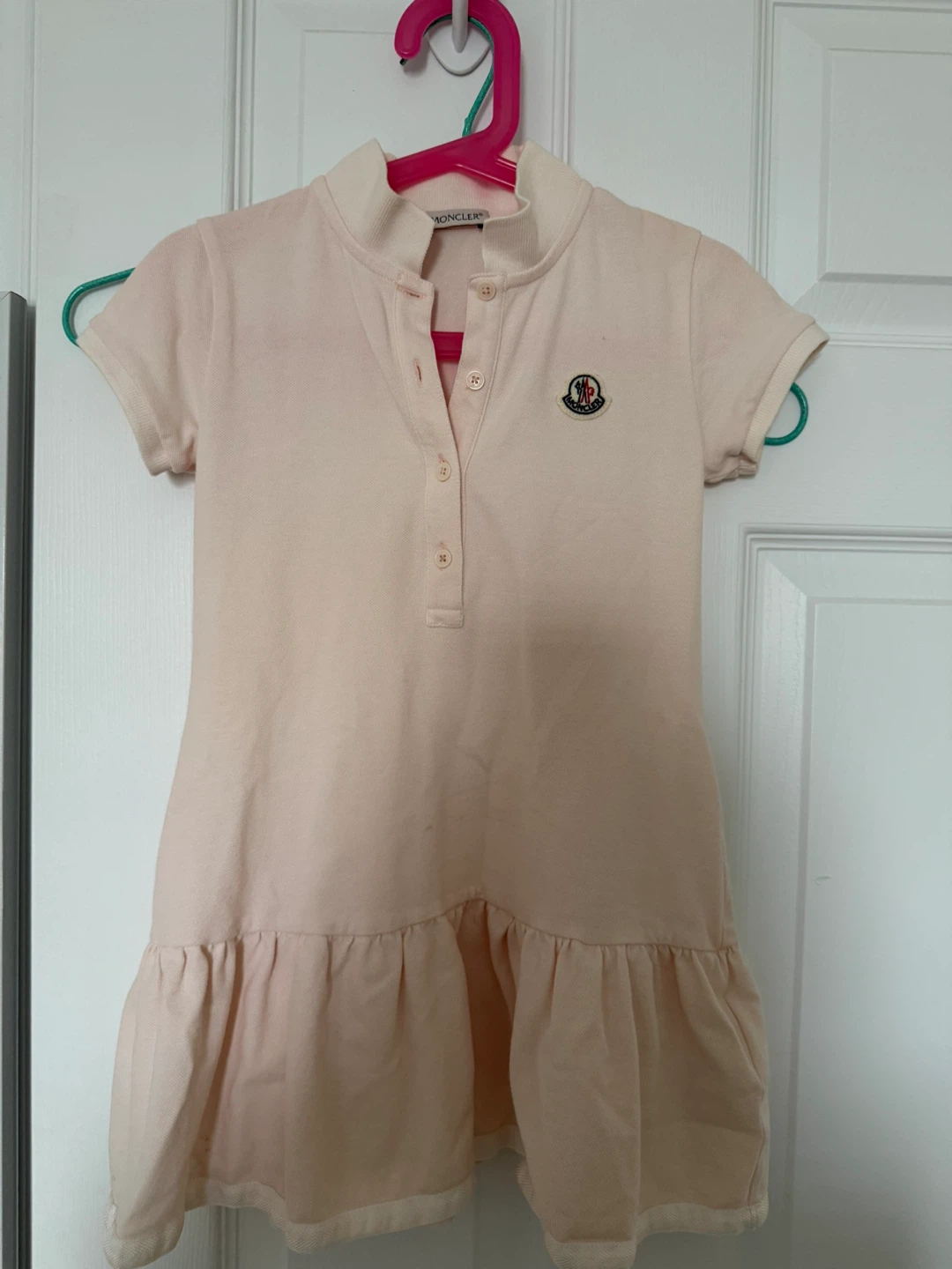 Moncler Pink Polo Dress Size 6 (116cm)